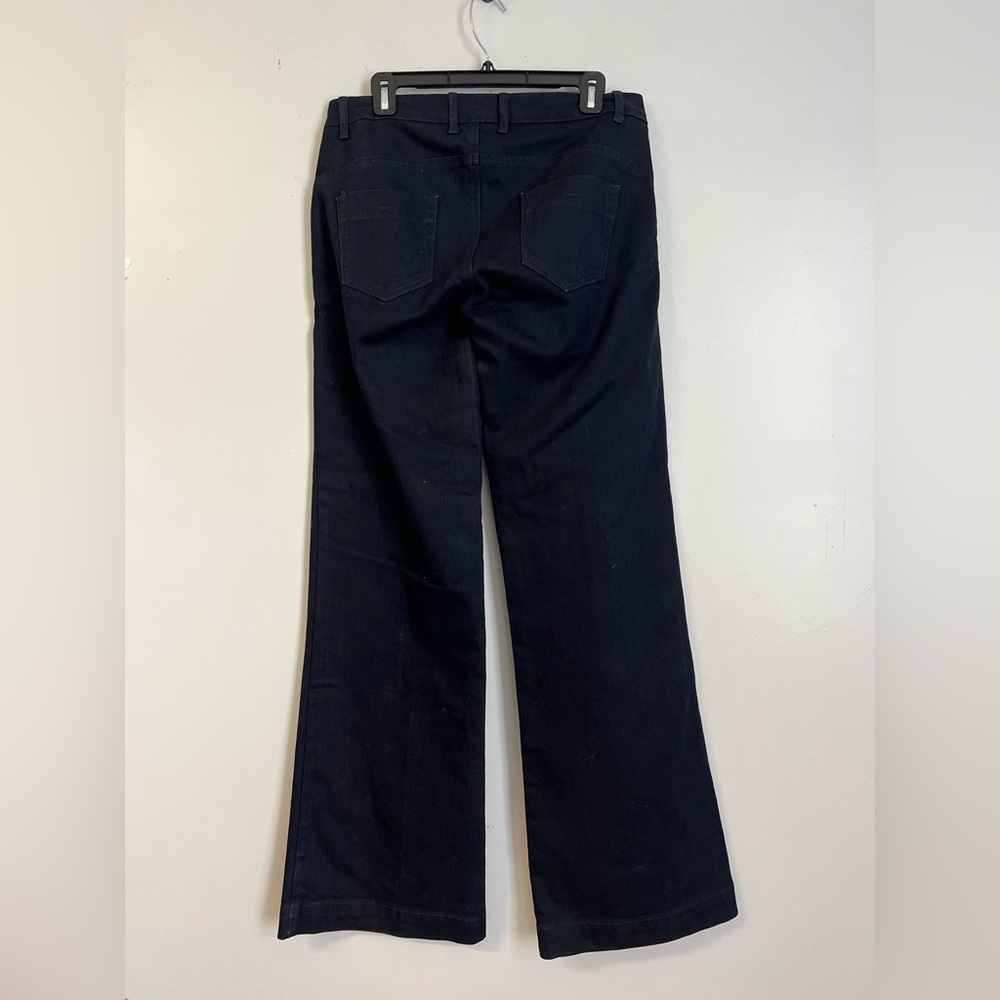 Long tall sally Navy Wide Leg Sailor Pants with Button Detail, sz 14T - Picture 3 of 5